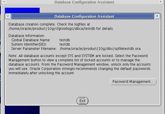 Oracle 10g OUI mode installation
